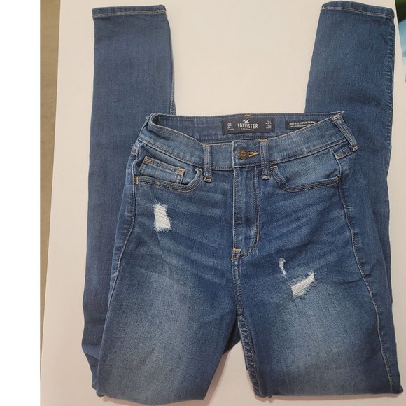Hollister High-Rise Super Skinny, Classic Stretch Jean. OS 24W x 28L Womens. - Picture 3 of 11